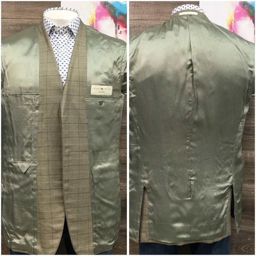 JOSEPH ABBOUD Mens Wool Silk Blazer Sport Coat‎ Casual Jacket 42L Classic Suit
